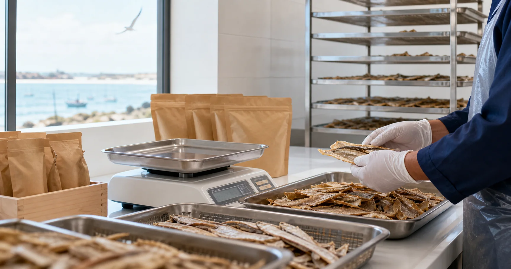 Hygienic dry fish quality inspection